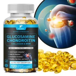 Glucosamine and Chondroitin Capsules Relief Pain Joint Helps Inflammation Response & Relieves Back and Knee Discomfort