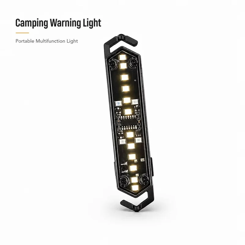 Outdoor Camping Guyline Warning Lights Tent Rope Lamp Rechargeable Type-C Portable Hanging Safety Lamp for Tents Shelters Hiking