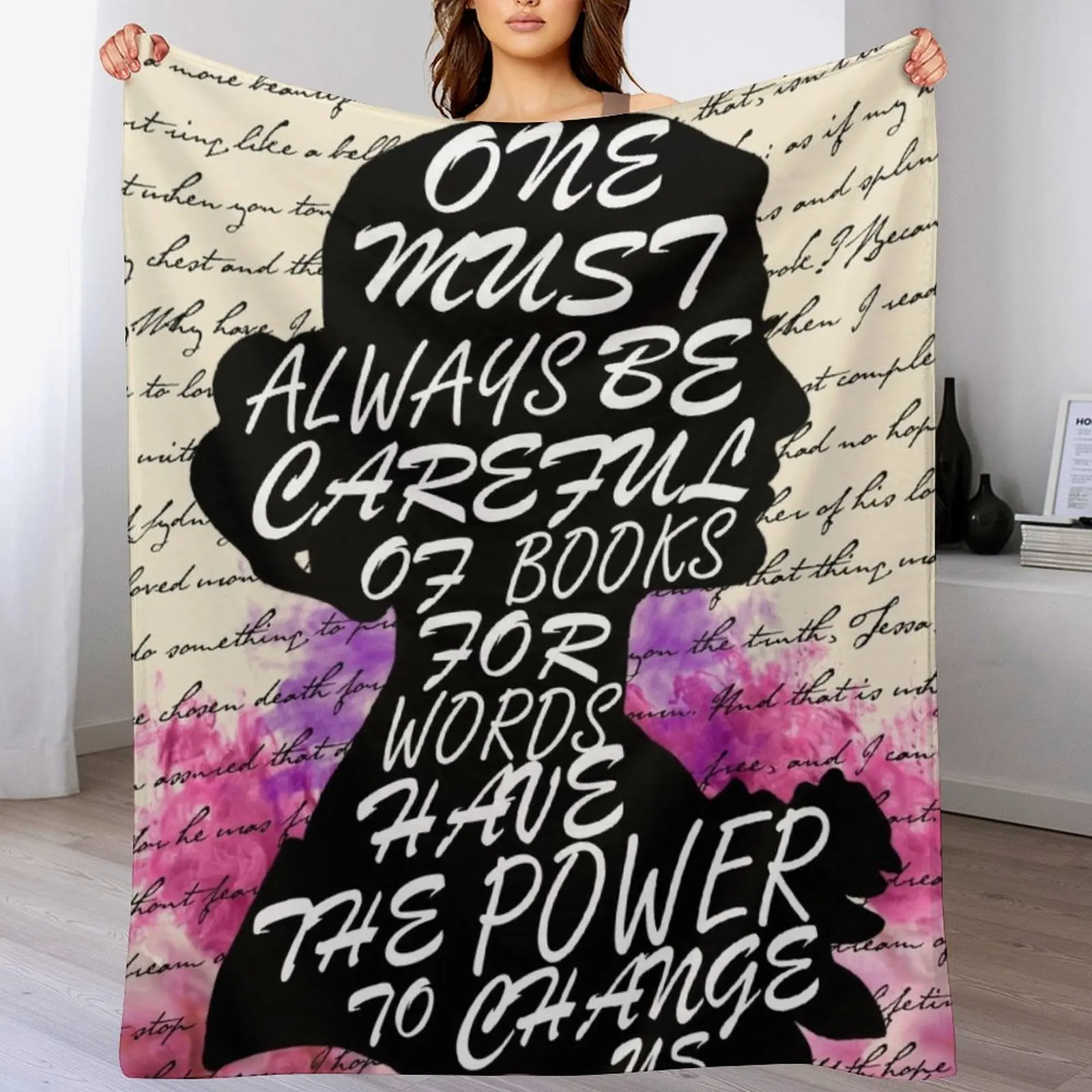 

Words have the power to change us Throw Blanket Thin Multi-Purpose wednesday Blankets