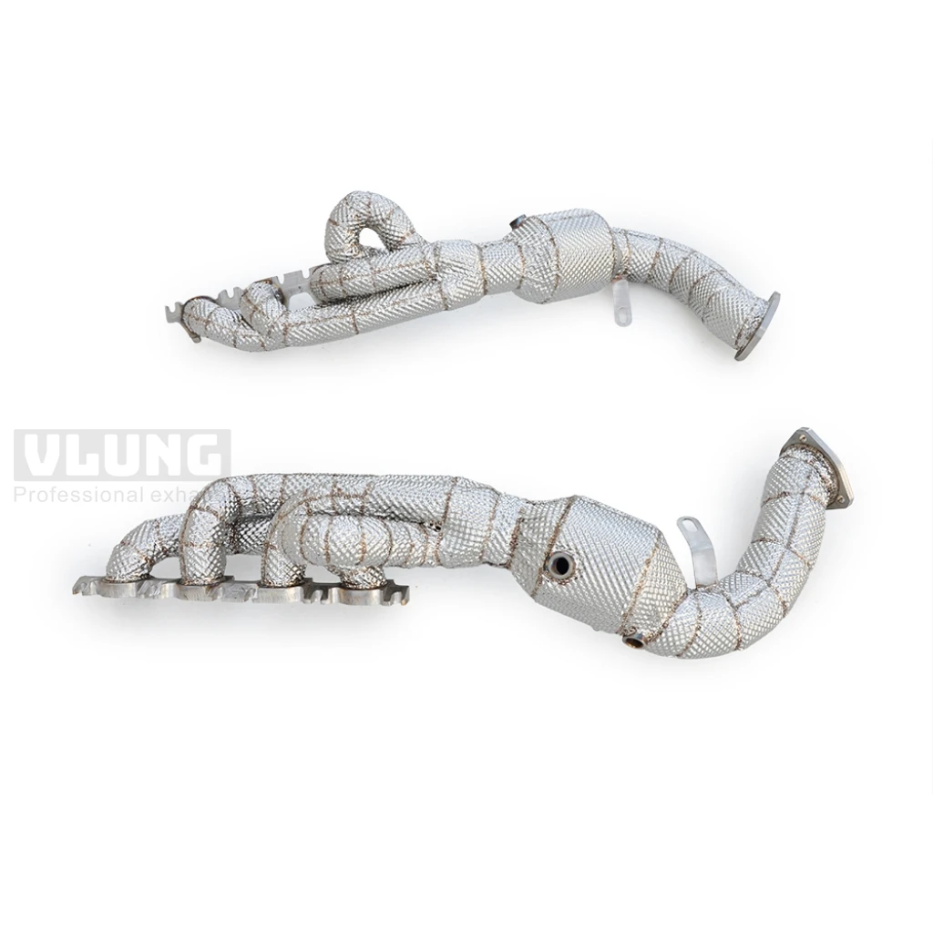 Exhaust Manifold with Insulation Layer for Audi S5/S4 B8 4.2L 2009-2015 High Performance Header Pipe