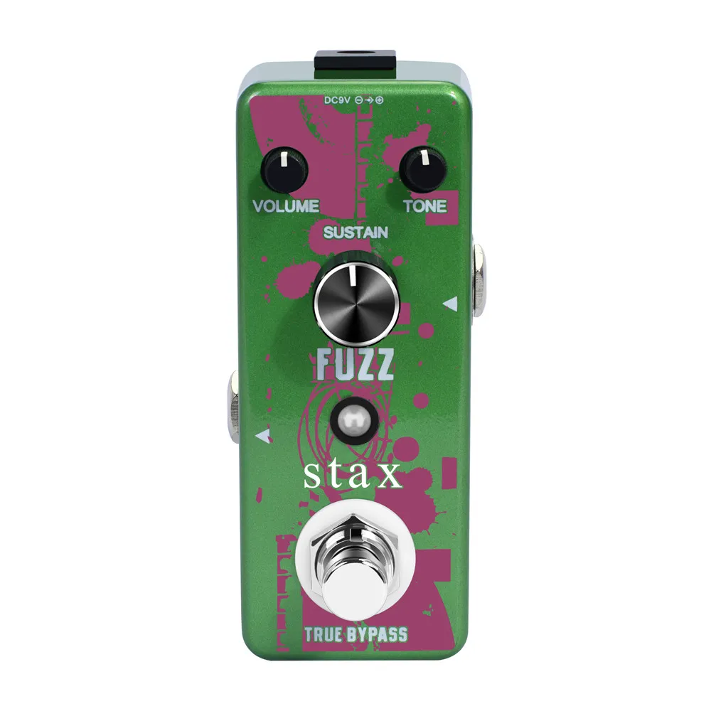 Stax Fuzz Pedaal, Stijlvolle Fuzz Gitaar Pedaal, Klassieke Mini Fuzz Pedaal Voor Elektrische Gitaar True Bypass