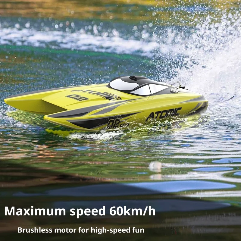 

Oulan Large Electric Brushless Remote Control Boat Wireless Catamaran Remote Control Model Waterproof Speedboat Rowing Boat 792-