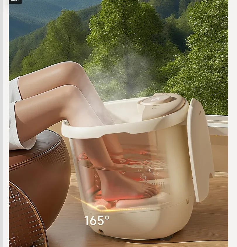 

220V Bear Foot Spa Bath Massager with Heating and Constant Temperature Electric Automatic Smart Foot Soaking Tub WCL