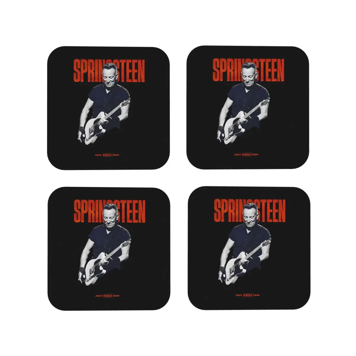 Bruce Springsteen Untersetzer, Kaffeematten, Tassen- und Becheruntersetzer, Tischsets, Geschirrunterlagen für Zuhause, Küche, Esszimmer, Bar