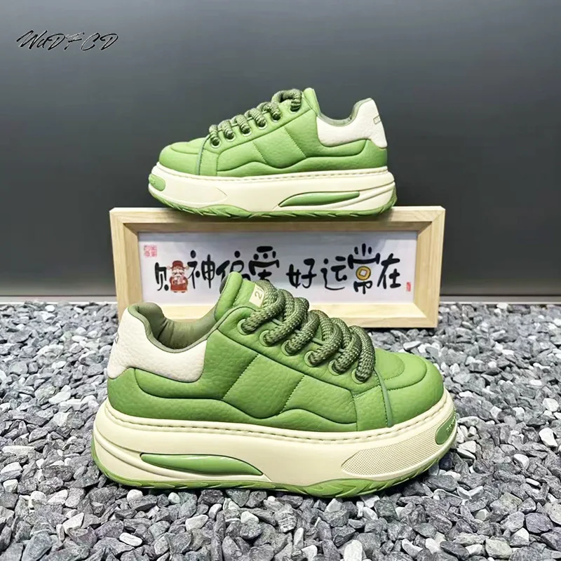 

Кроссовки, повседневные мужские дизайнерские туфли на мягкой подошве, модные туфли из кожи из микрофибры, дышащие туфли на платформе с увеличенной высотой