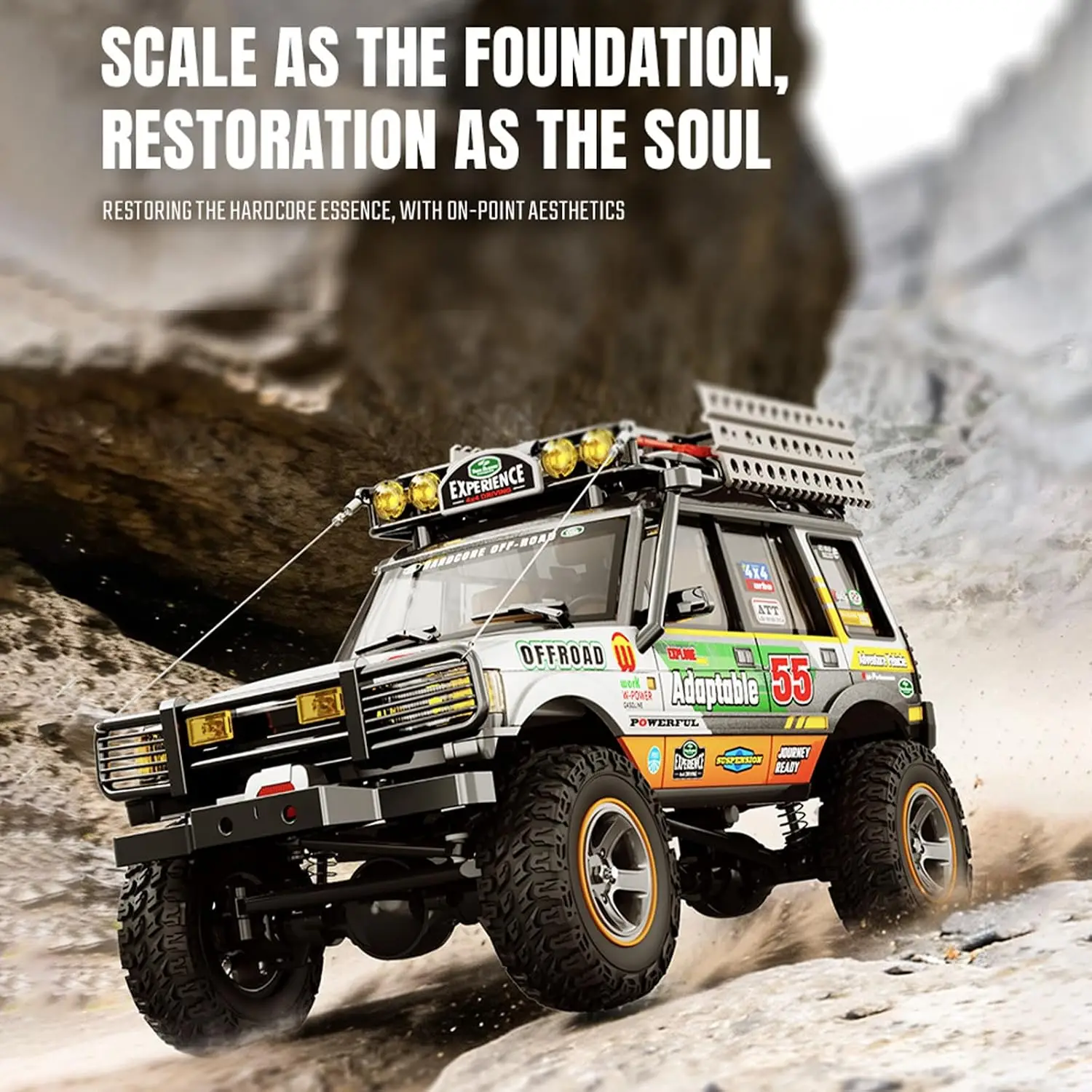 Rc Crawler Enjoys True Proportional Steering With Premium Metallic Paint And Long Runtime Smart