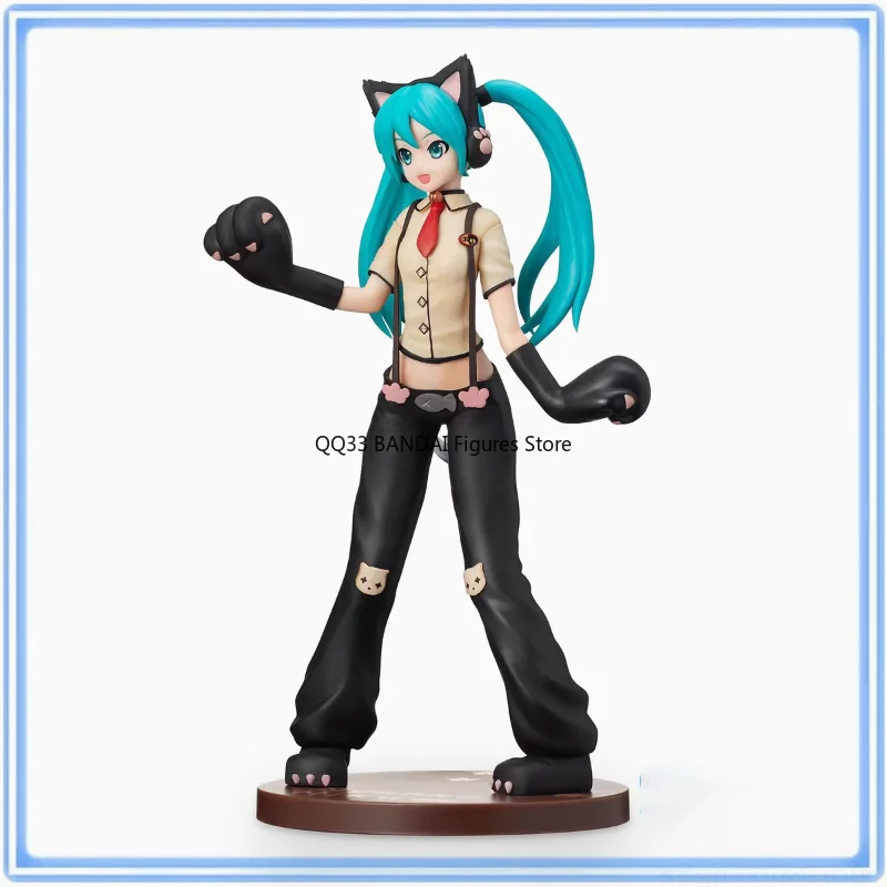 

Genuine Original VOCALOID Hatsune Miku Project DIVA Cat Miku Action Figure Model Desktop Decoration Collectible