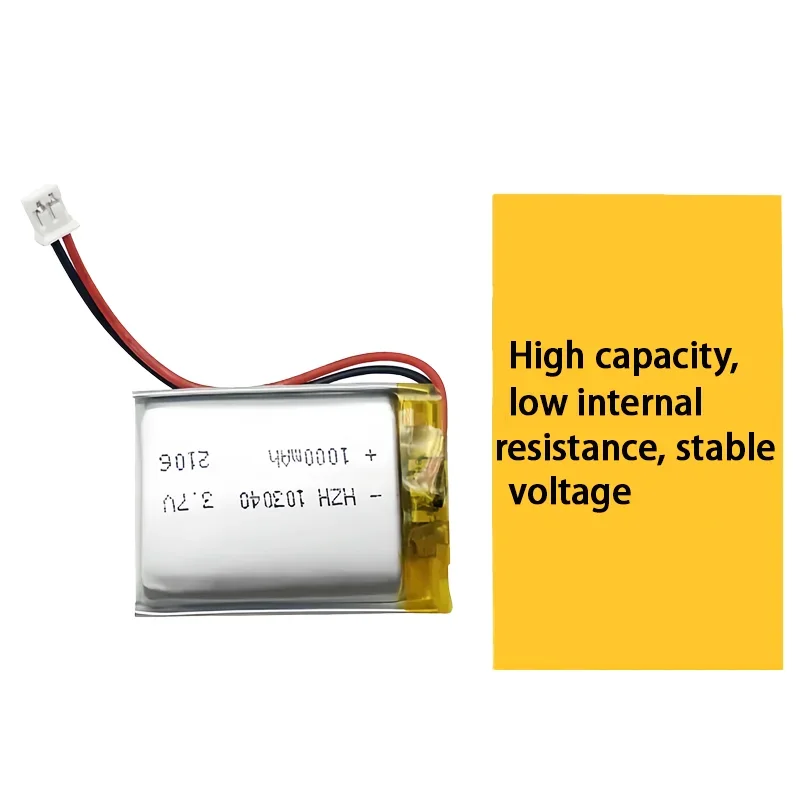 100% original 103040 3.7V lithium polymer battery, suitable for GPS navigator, Bluetooth headset MP5, 1200MAH, 103040