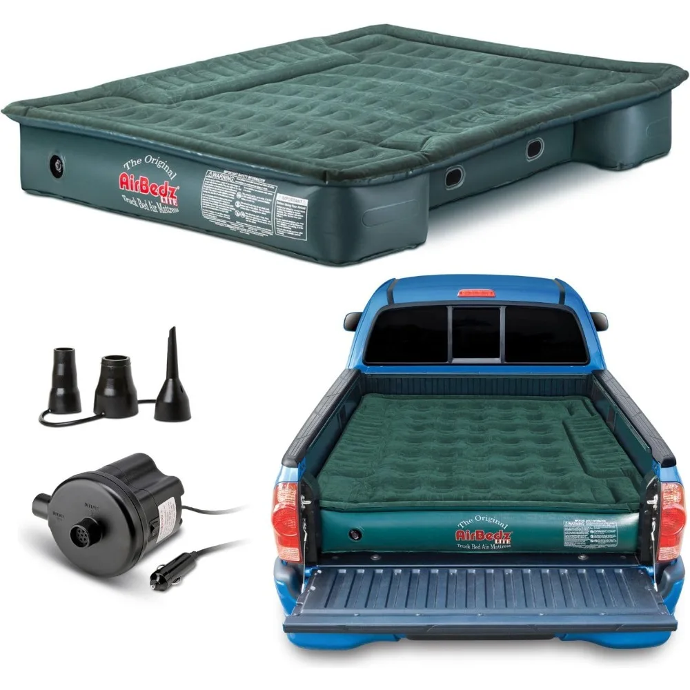 

AirBedz Lite PPI PV202C полный размер, короткий 6 '-6,5' воздушный матрас для грузовика с насосом с проводом постоянного тока (76 "x 63" x 12 "надутый), зеленый