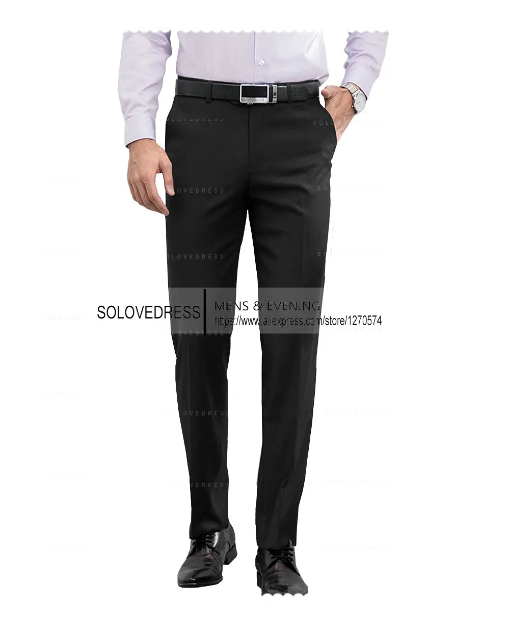 

2024 Spring Autumn New men's trousers wedding groom best man trousers washable daily business men's classic trousers