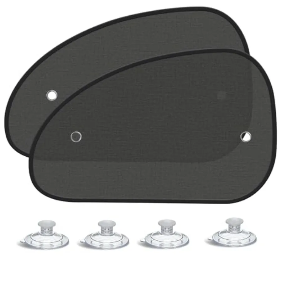 

2026 New Upgrade Car Window Shades for Side Window 25"X15" 2 Pack,Car Window Shade for Baby Suction Cup, Sun Shade Side Window