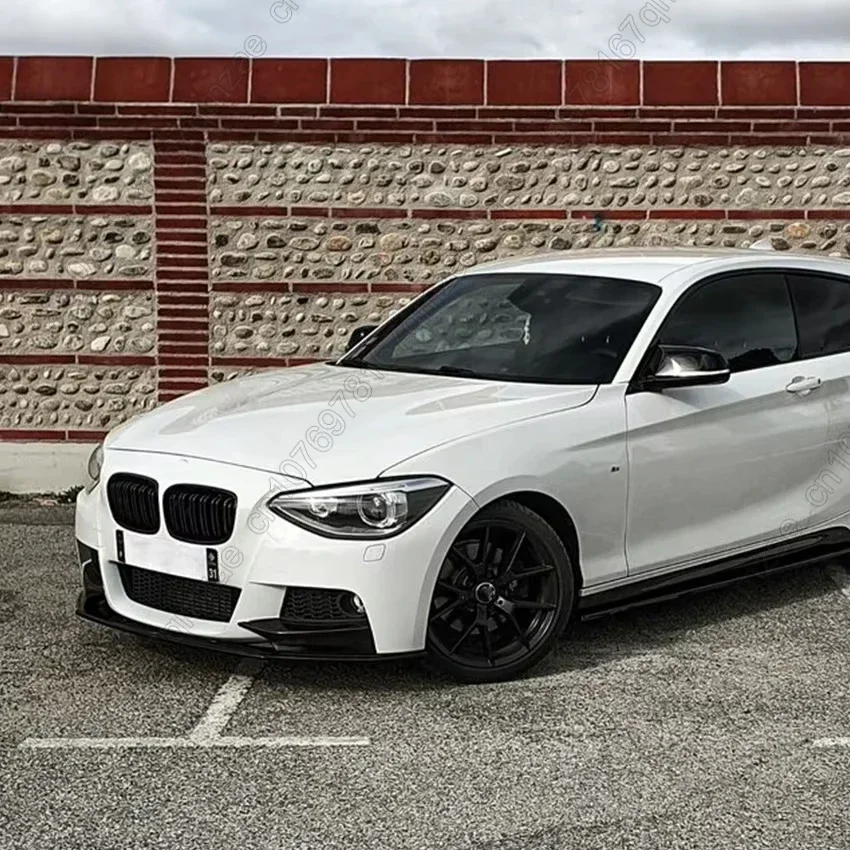 BMW 1 시리즈 F20 F21 118i 120d 120i M135i LCI M 스포츠 2012-2014 자동차 앞 범퍼 립 스포일러 스플리터 디퓨저 바디 키트 썸네일 3