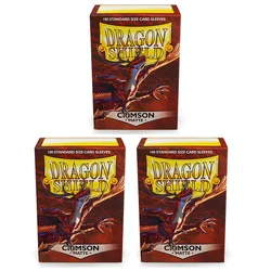 ボードゲーム用TCGプロテクタースリーブ、ドラゴンシールド、クリムゾン、高品質、トランプ、66x91mm、1箱あたり100個