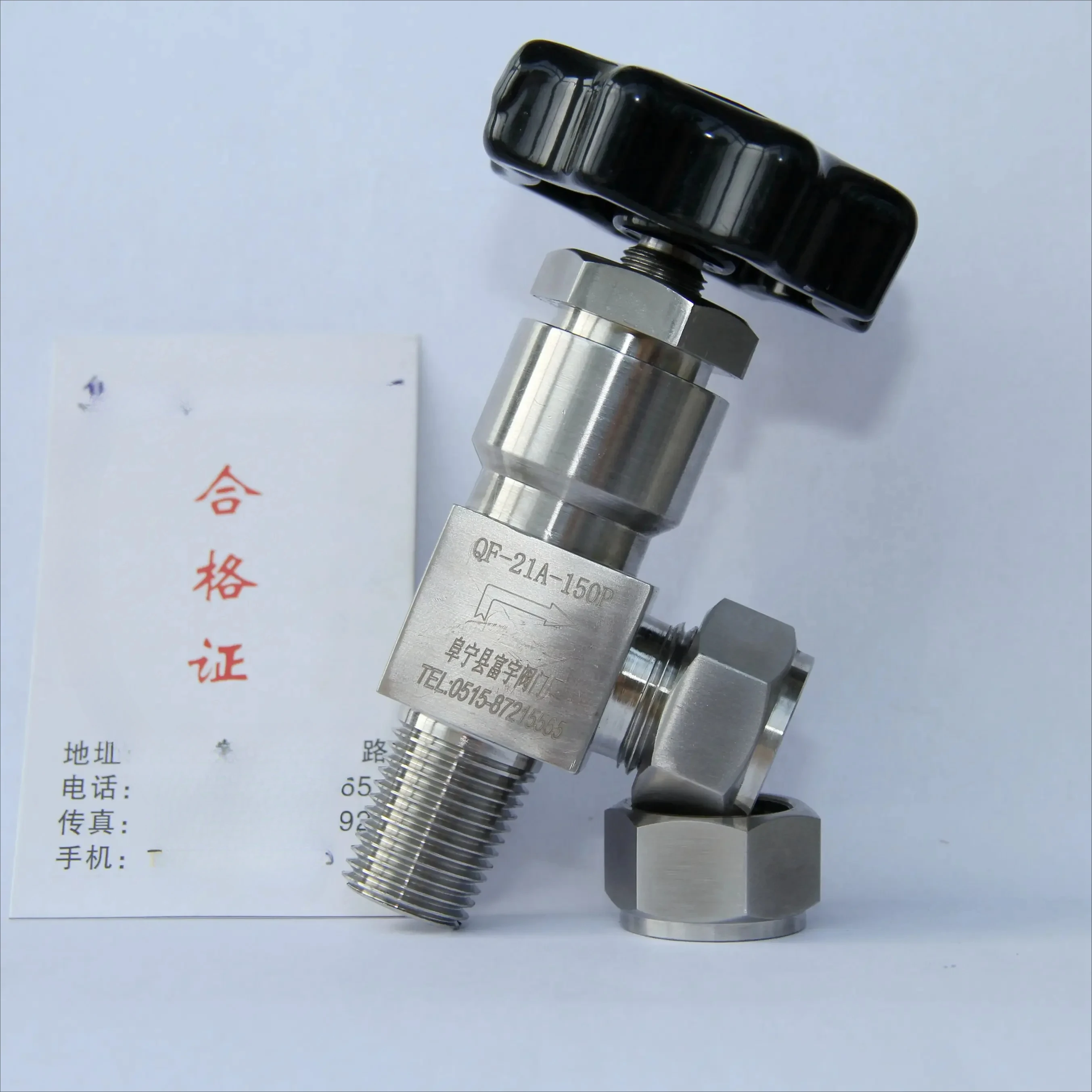 Stainless Steel Diaphragm Cylinder Valve Gas Cylinder Valve QF-21A-150P