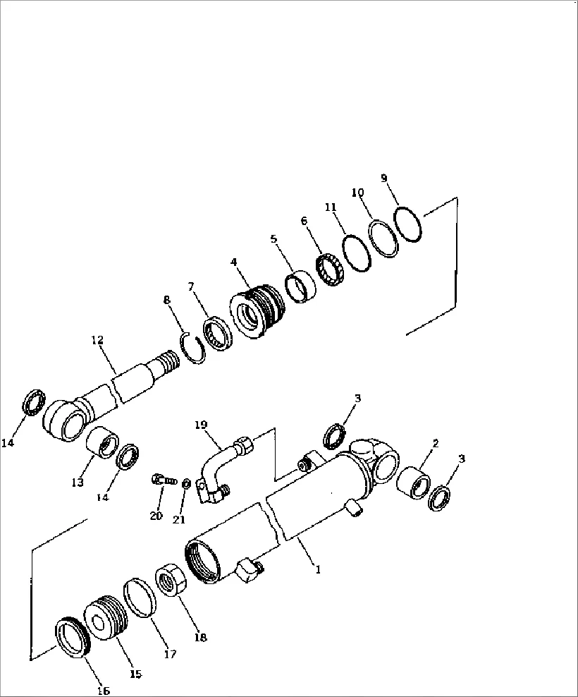 日立 EX20 ブーム/アーム/バケット/ブレード/スイングシリンダーシールキットとメインポンプメインバルブスイングモータートラベルモータースイベルジョイントキット