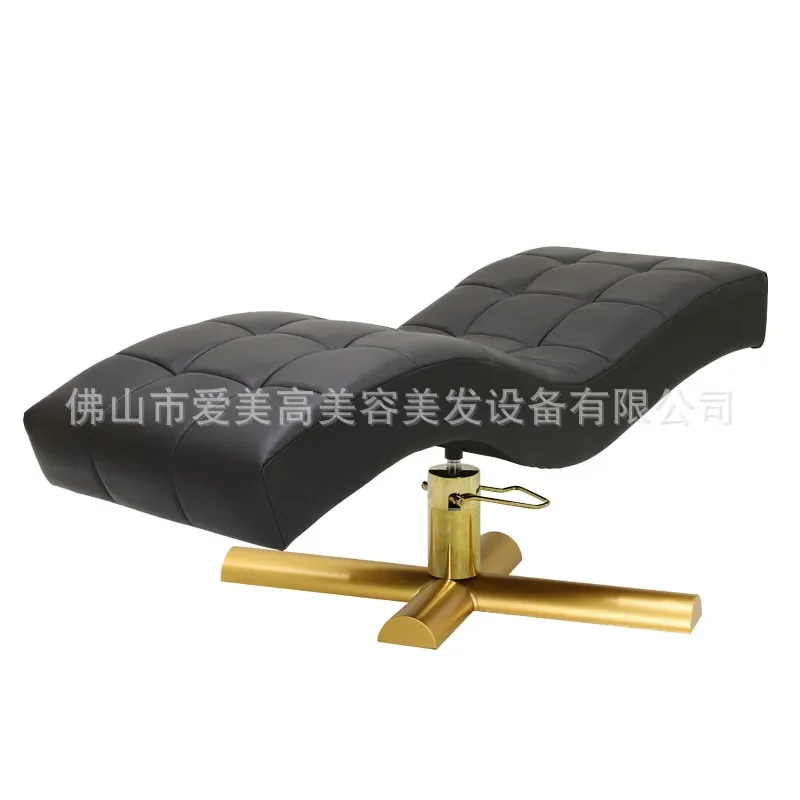 S Shape Eyelash Bed Ergonomic Beauty Recliner Adjustable Headrest for Lash Extension Tattoo Salon Furniture