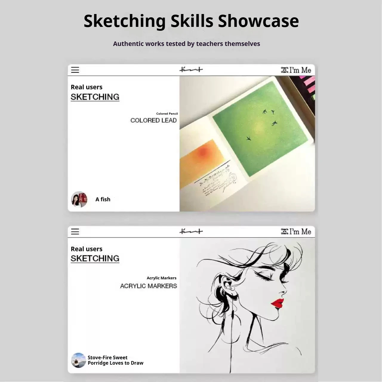 Square Sketchbook 120x120mm, no ink bleeding or feathering, suitable for colored pencils and acrylic markers, art stationery