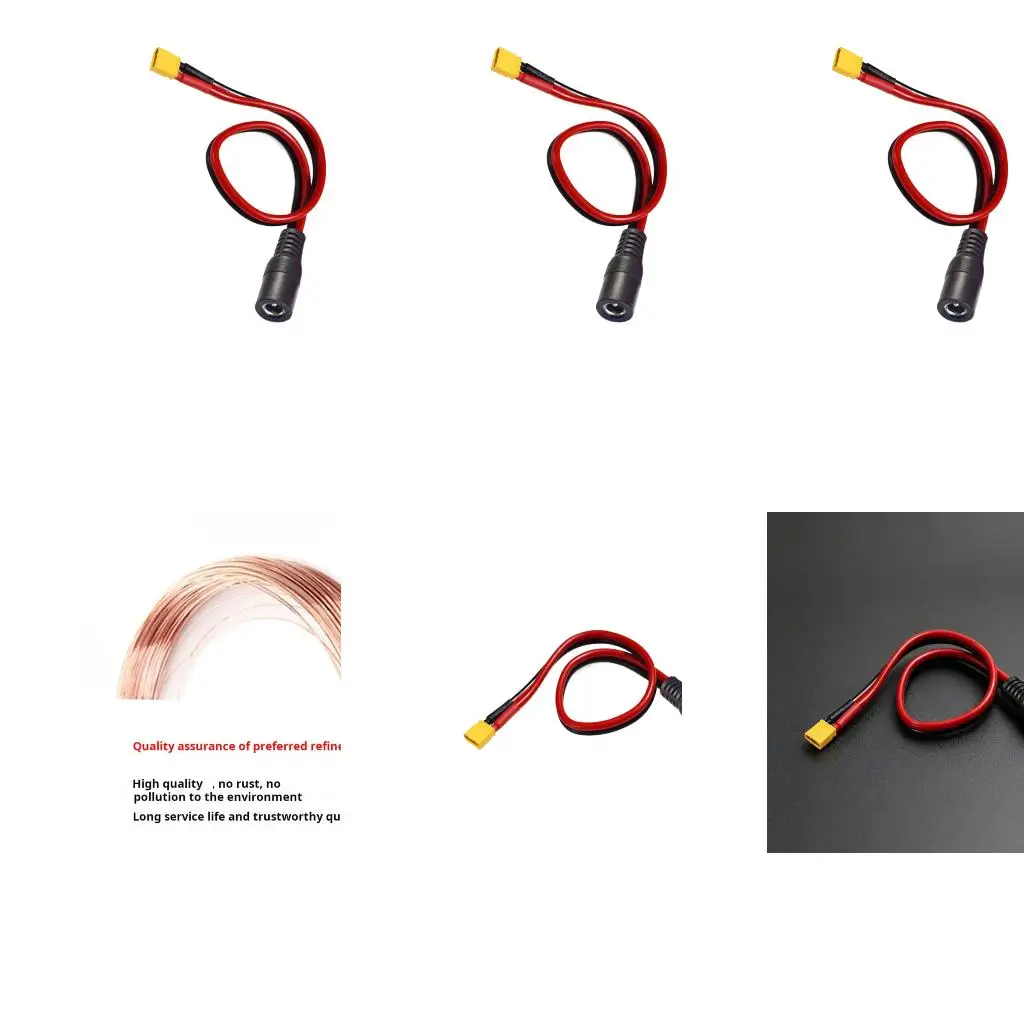  Flexible XT30 Male To DC5521 Female Charging Wire for Fatshark Goggles And B6 Chargers