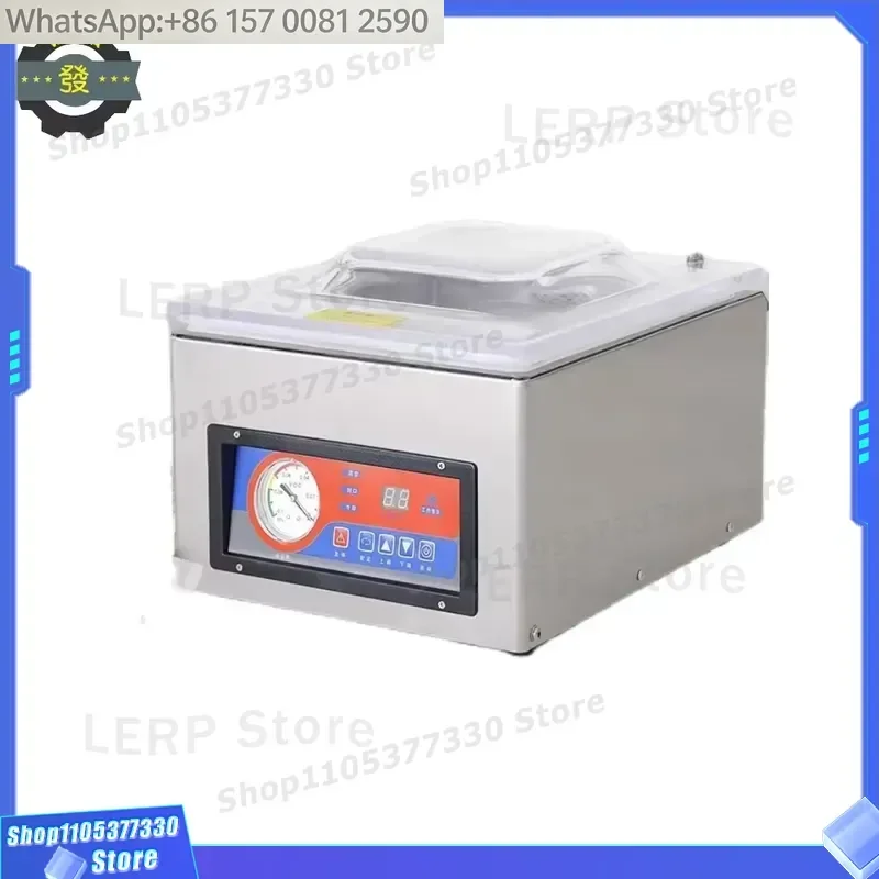 JIAHE DZ-260 Vacuum Packaging Machine for Household Food Meat Fruit and Vegetables Desktop Stainless Steel Vacuum Sealer