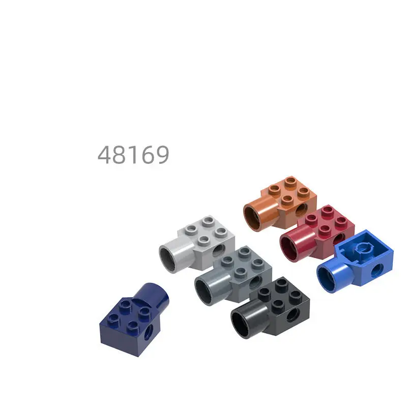 53pcs MOC Compatible Parts 48169 & 48370 Brick Special 2 x 2 with Pin Hole, Rotation Joint Socket Building Blocks Bricks DIY