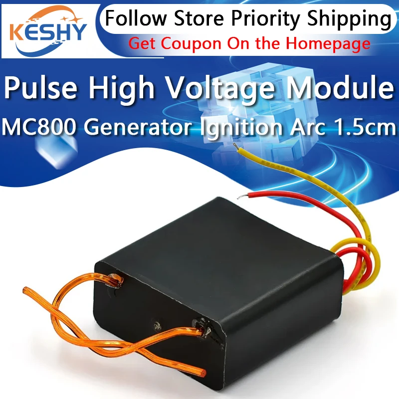 Dc Pulse High Voltage Module MC800 High Voltage Generator High Voltage Package Ignition Arc 1.5cm