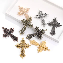 Fashion 5 pcs Alloy cross pendant charms fit DIY Handmade Jewelry Making Earrings necklace bracelet Crafts Souvenir