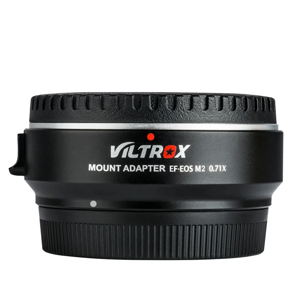 VILTROX Lens Adapter EF-EOS M2 0.71x Speed Booster for Canon EF Lens to EOS EF-M Mirrorless Camera M50 AF Auto Focal Reducer