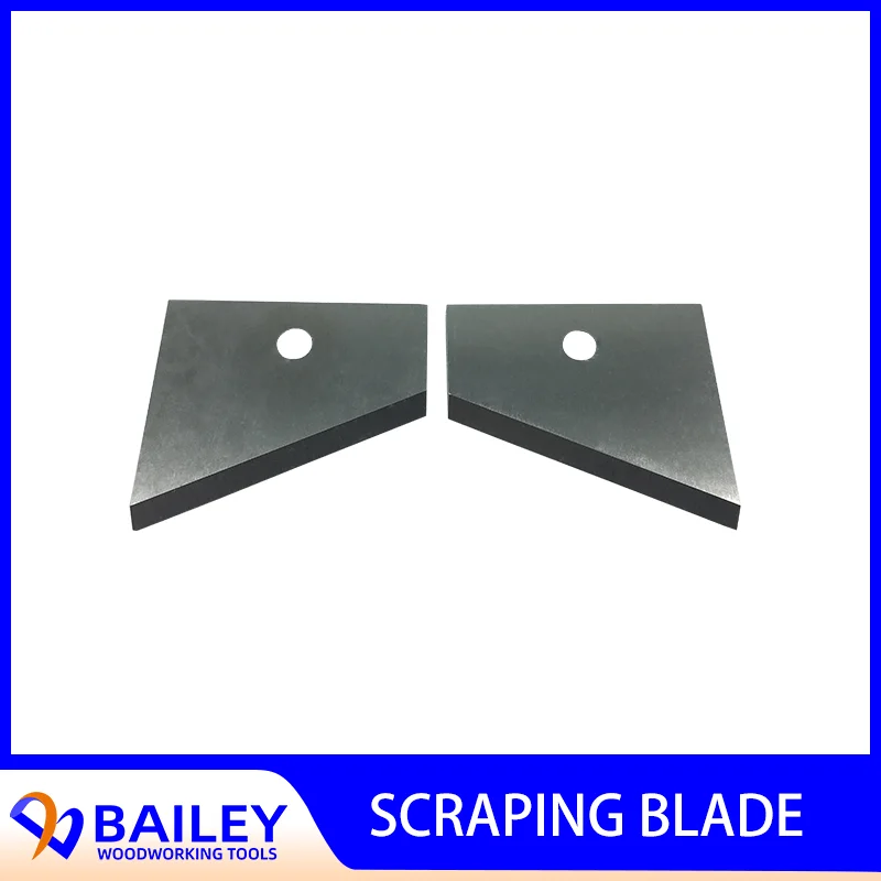 BAILEY 1PAIR(1L+1R) 40x35x3mm Carbide Radius Scraper Knives Scraping Blade for KDT Edge Banding Machine Woodworking Tool