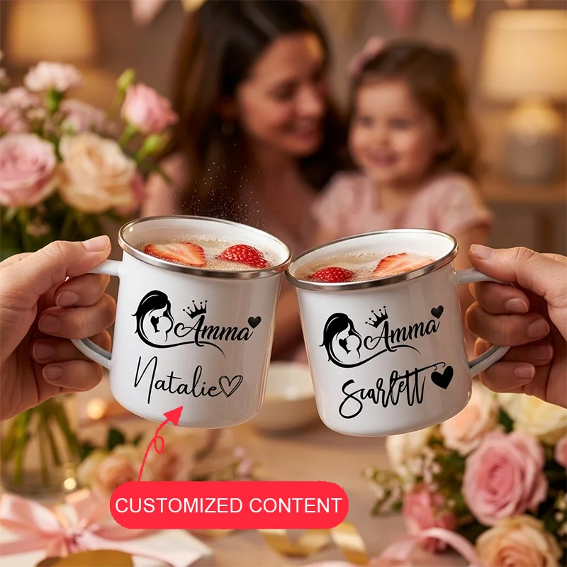 Tazas de Café Personalizadas para el Día de la Madre, Tazas de Esmalte Personalizadas, Tazas para Jugo, Tazas para Leche y Tazas para Té