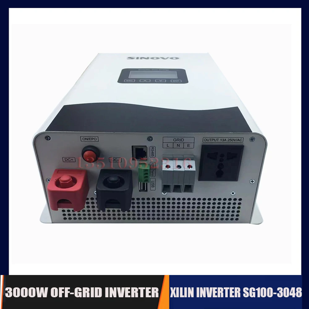 

The Latest 3000w Off-grid Inverter Hybrid Inverter Built-in Solar Charge Controller 67.8a 48v Ac220v Xilin Inverter Sg100-3048