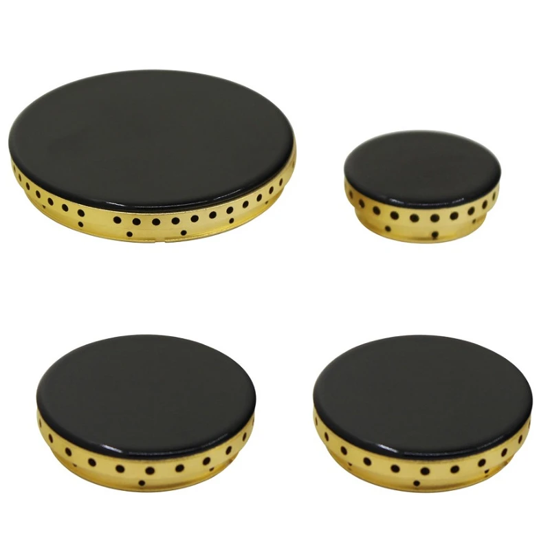 1 Set Gas Stove Burner Lid for Oven Gas Hob Burner Flame Surface Gas Stove and Burner Head Replacement Copper