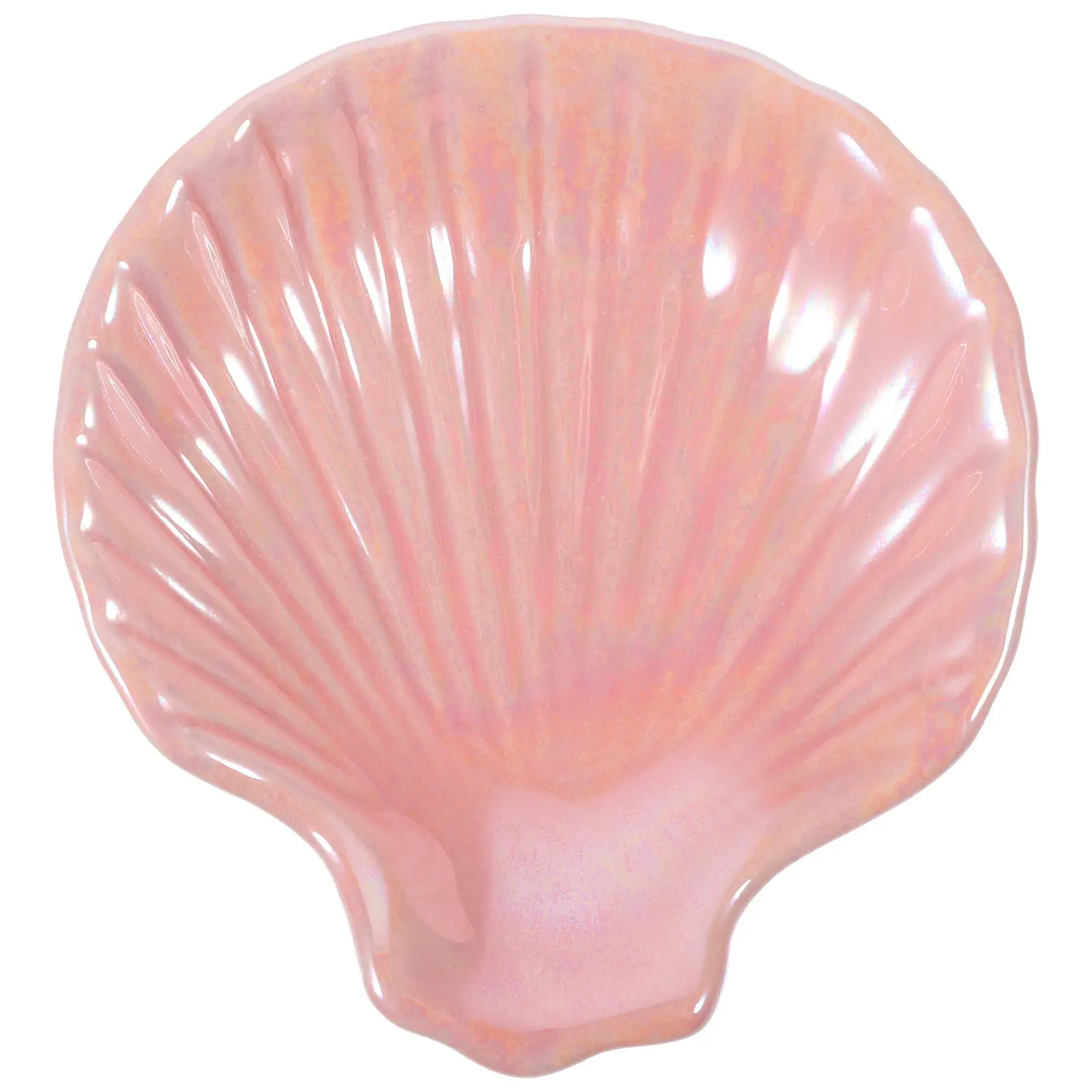 

Ceramic Shell Shaped Jewelry Tray Elegant Desktop Storage Holder Trinket Dish Ring Holder Earring Organizer Vanity Tray