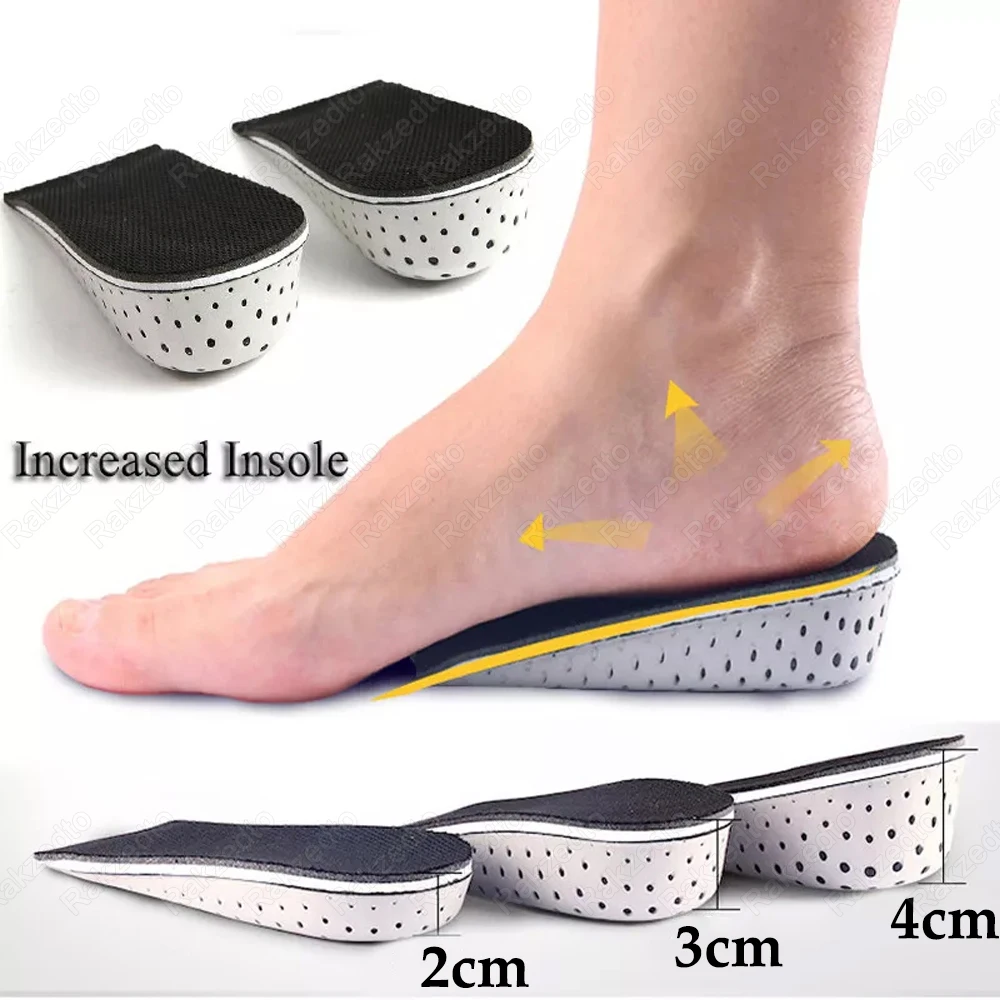 

Memory Foam Heightening Insoles for Shoes Man/Woman Taller Heel Lift Inserts Comfort Breathable Invisible Height Increase Insole