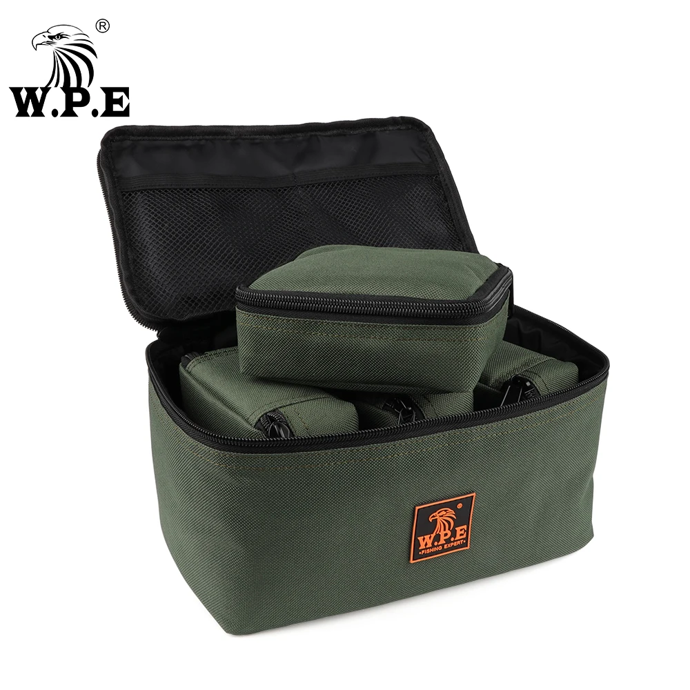 W.P.E 1pcs Carp Fishing Bag Multi-Purpose Oxford Cloth 4 in 1 Fishing Tackle Lure Line Bag Waterproof Fishing Accessories Pesca