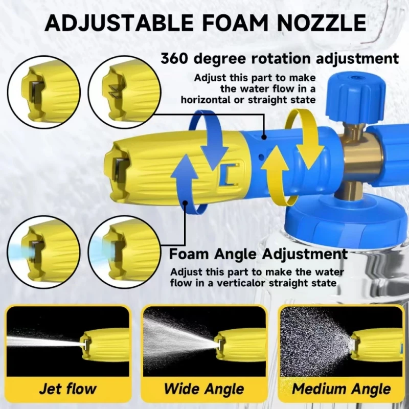 Pistola De Pulverização De Espuma De Floco De Neve De Alta Pressão, Gerador De Espuma De Lavagem De Carro para Karcher, Elitech, Nilfisk, Daewoo, Lavor,Bosch