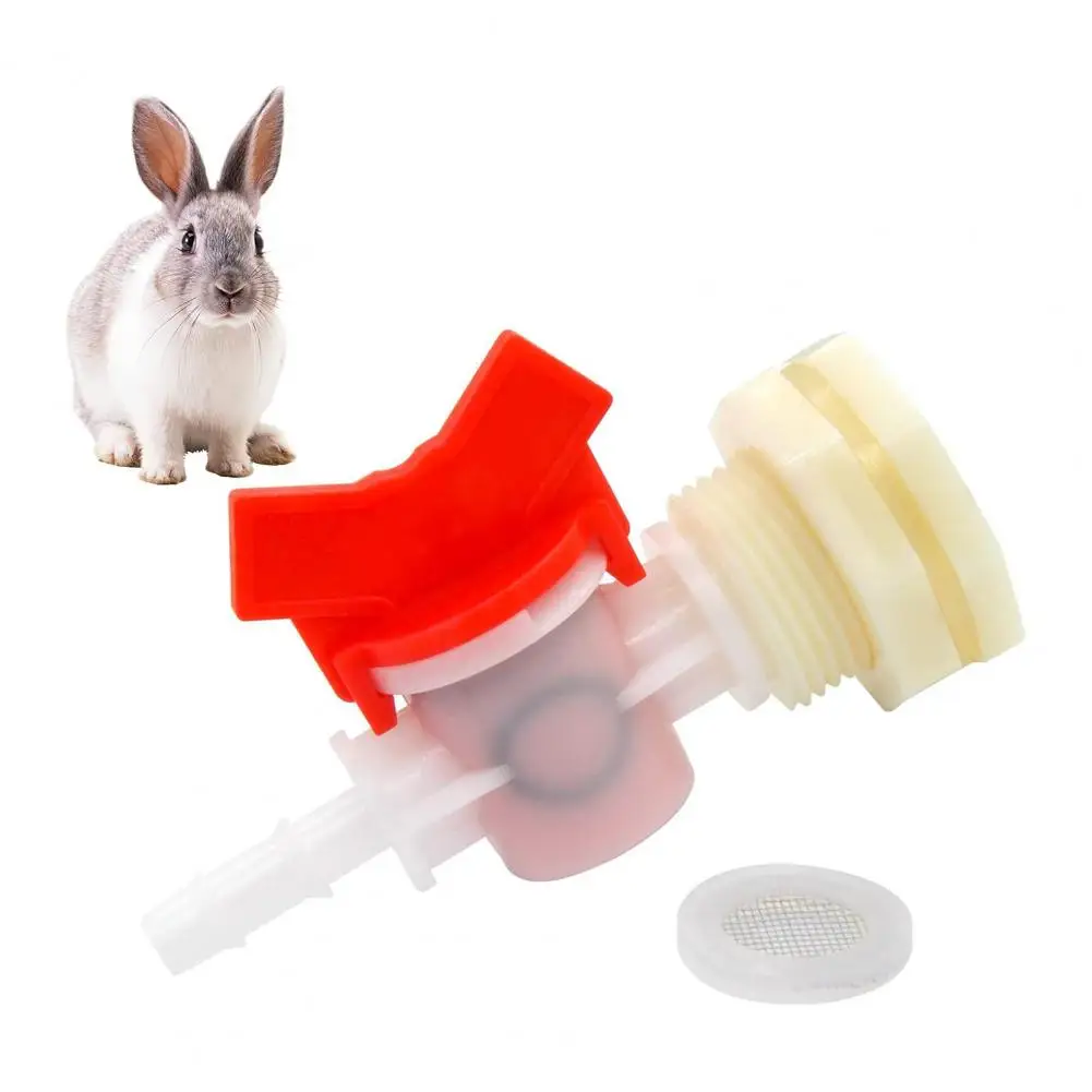 Conector de manguera Id 5/16, Kit de conector de sistema de riego Rabbit con conector de mampara, válvula de bola de lengüeta, malla para riego 5/16