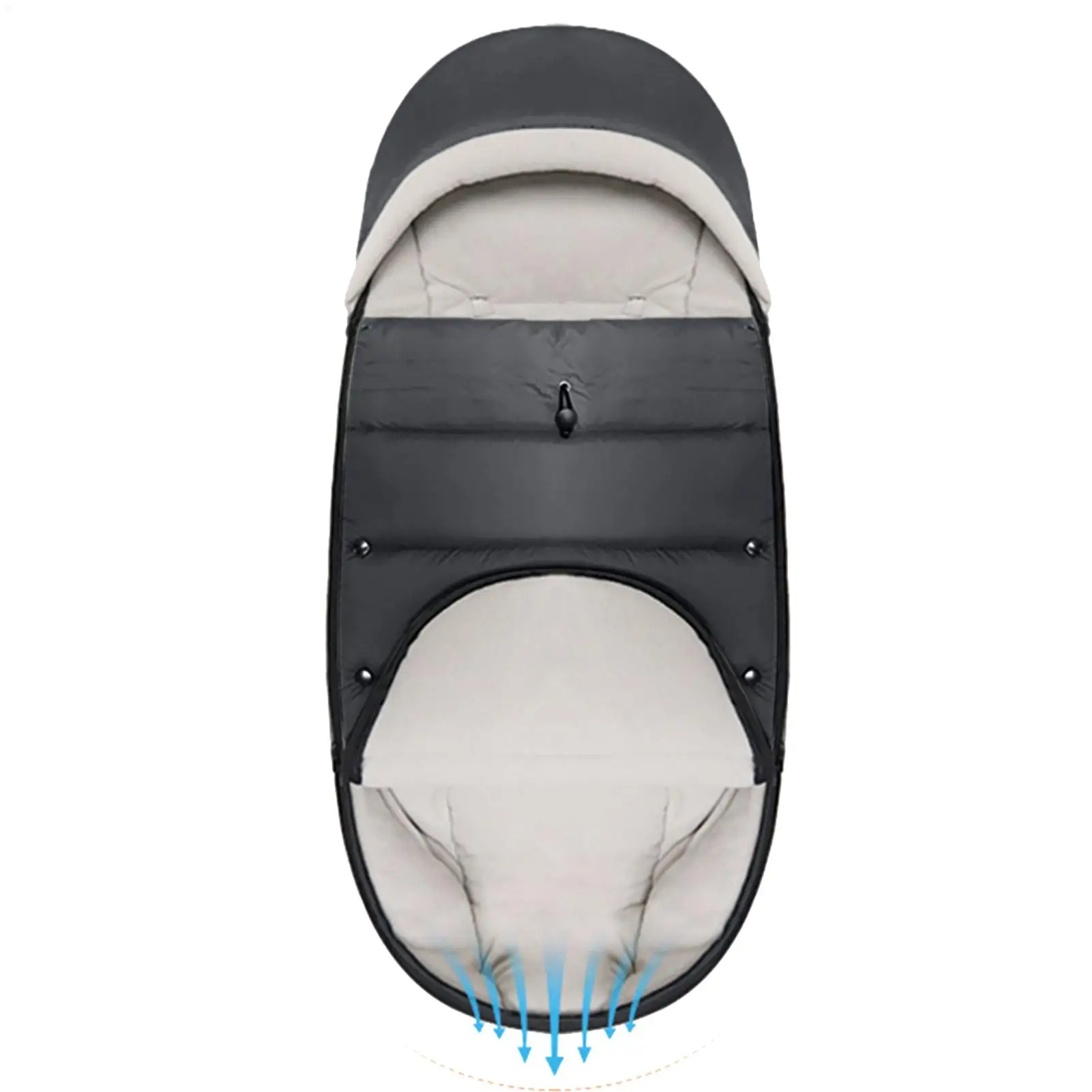 

Stroller Muff Soft Warm Waterproof Adjustable Winter Footmuff Cold Weather Stroller Bunting Bag For Outdoor Traveling Shopping