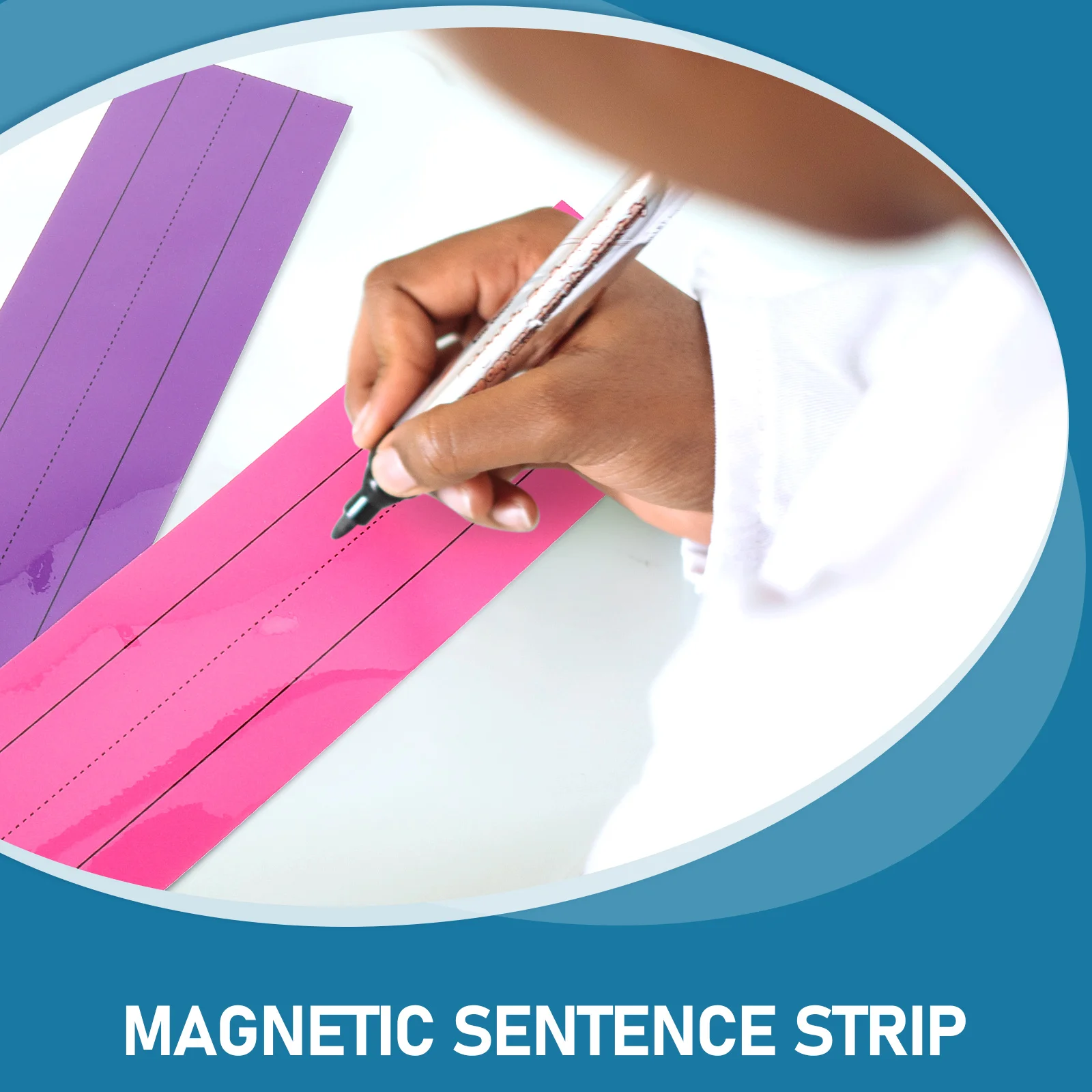 

3 Pcs Magnetic Sticker Strips Writing Lines Whiteboard Notebook for Whiteboards