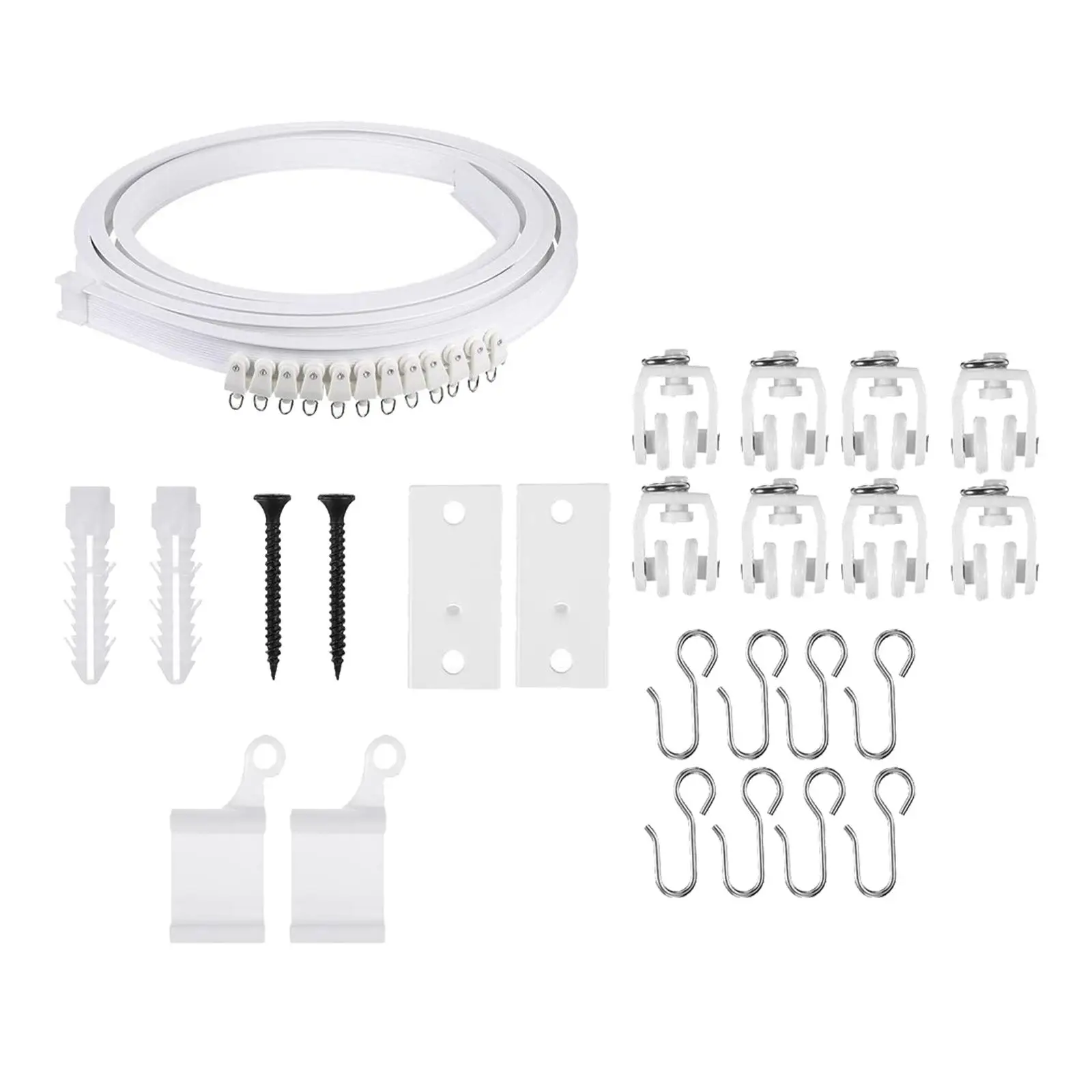 Curtain Track Rail Mount Mounting Brackets Fittings for Bedroom Living Room