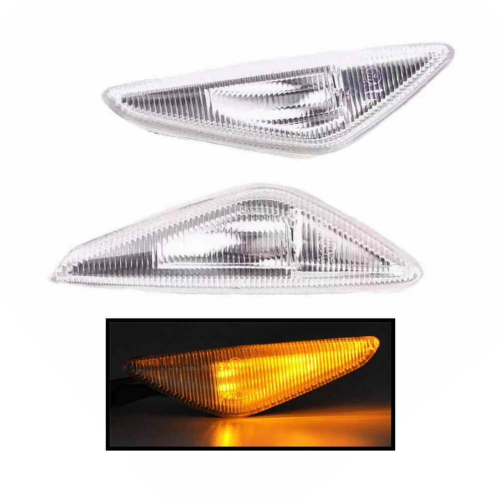 

2 шт. фонарь на крыло для BMW X3 X5 X6 E70 E71 2008-2014 E72 F25 12 В, аксессуары для боковых указателей поворота OEM 63137171007 63137171008