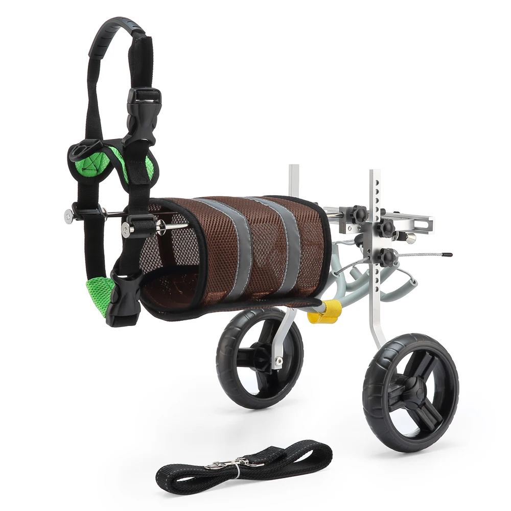 Available Pet Disabled Car Elderly Dog Assisted Walking Trolley Aluminum Alloy Pet Dog Walking Assistance Car