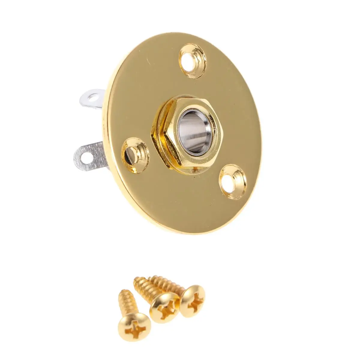 

Golden Jack Electric Guitar Bass Barrel Socket Plug Guitars Headplates Key Holder Adapter Base