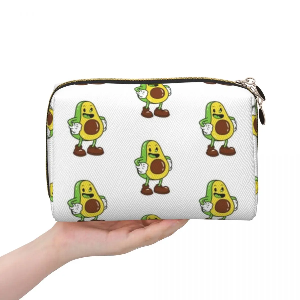 

Just A Boy Who Loves Avocados Women Cosmetic Bag Travel Makeup Organizer Pouch Toiletry Storage Dopp Kit Case