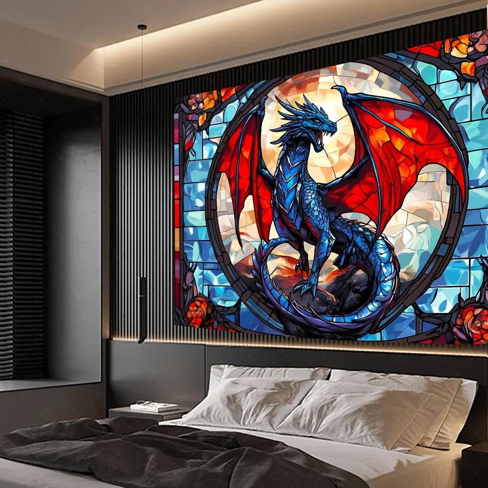 tapecaria-de-dragao-de-vidro-manchado-–-cores-vibrantes-design-mitico-e-obras-de-arte-detalhadas-para-fantasia-e-inspiracao-de-decoracao-de-casa