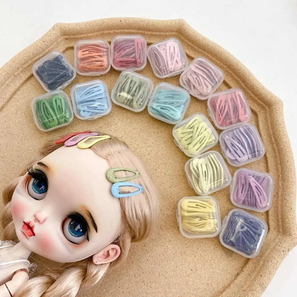 Mini Blyth Hair Pins 3cm Colorful Glitter Blyth Doll Accessories DIY Candy Color Doll Hairpin Accessories Kids Gift