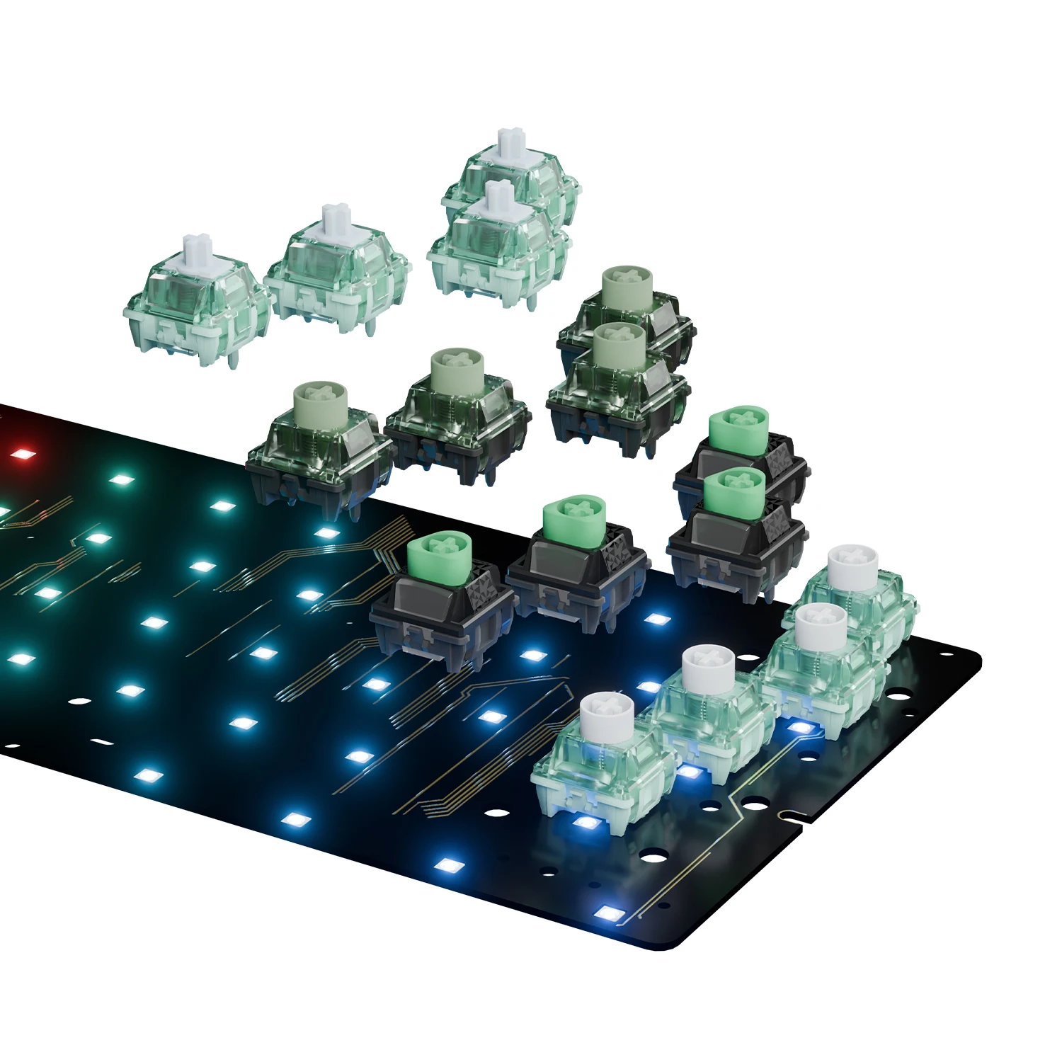 GATERON GT60 PRO+ 磁気キーボードPCB（60%レイアウト用）、磁気