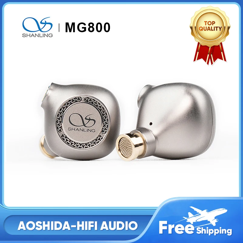 

SHANLING MG800 34TH Flagship In-ear Earphone IEM Dual N48 Magnet Dynamic Drivers 2.5+3.5+mm Plug MMCX Furukawa Cable Earbud