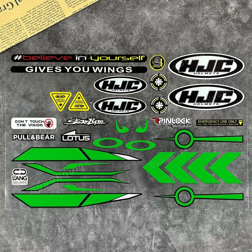 Reflektierende Helm Aufkleber Visier Windschutz scheibe Glas linse wasserdichte Abziehbilder Rennmotorrad Zubehör Auto Fahrrad für Schuh hjc kyt
