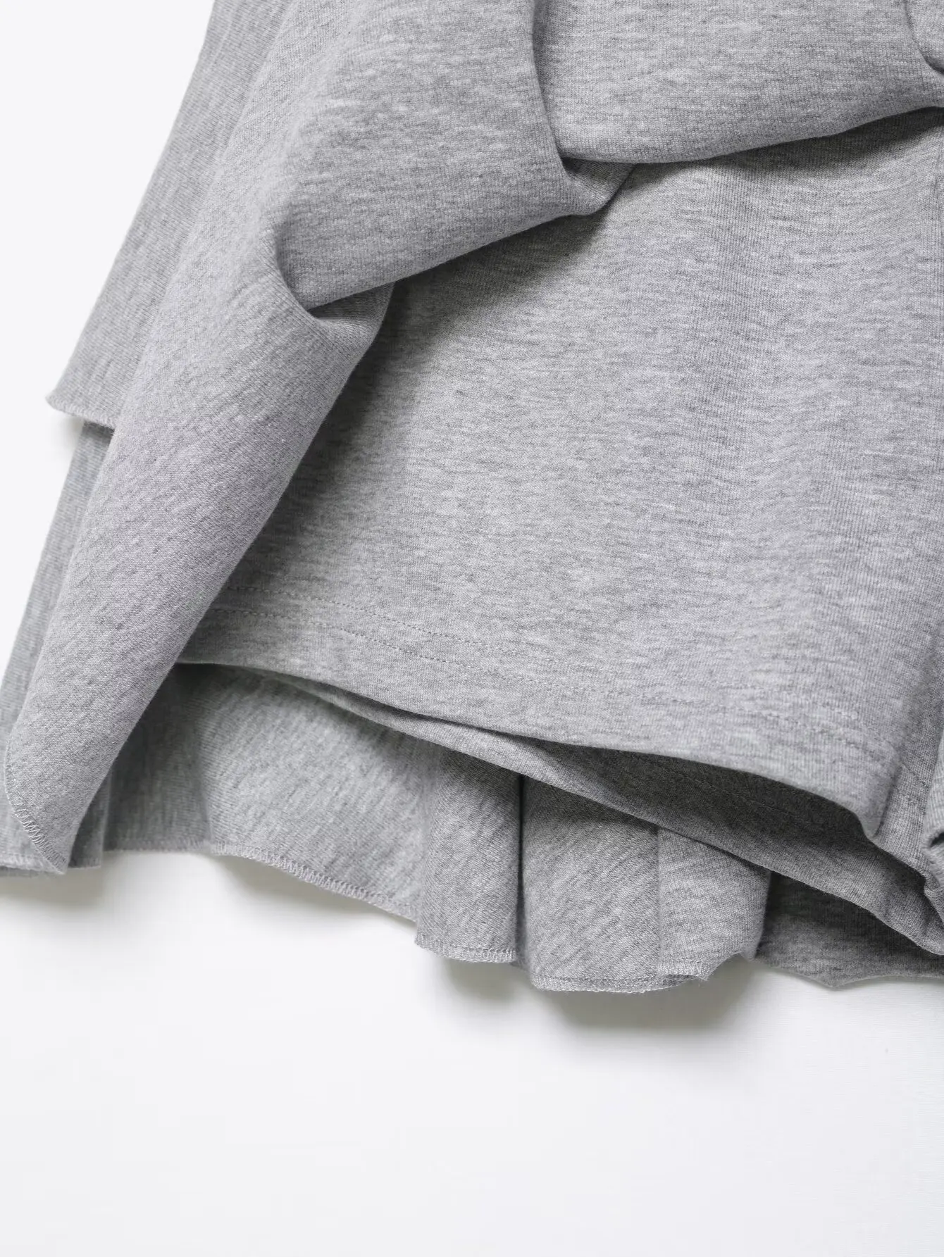 HH Damen Stufenrock mit Rüschen, Grauer Minirock mit Kordelzug und Hoher Taille, Niedlicher Y2K Preppy Casual Streetwear & Ausgeh-Rock – Detail 10