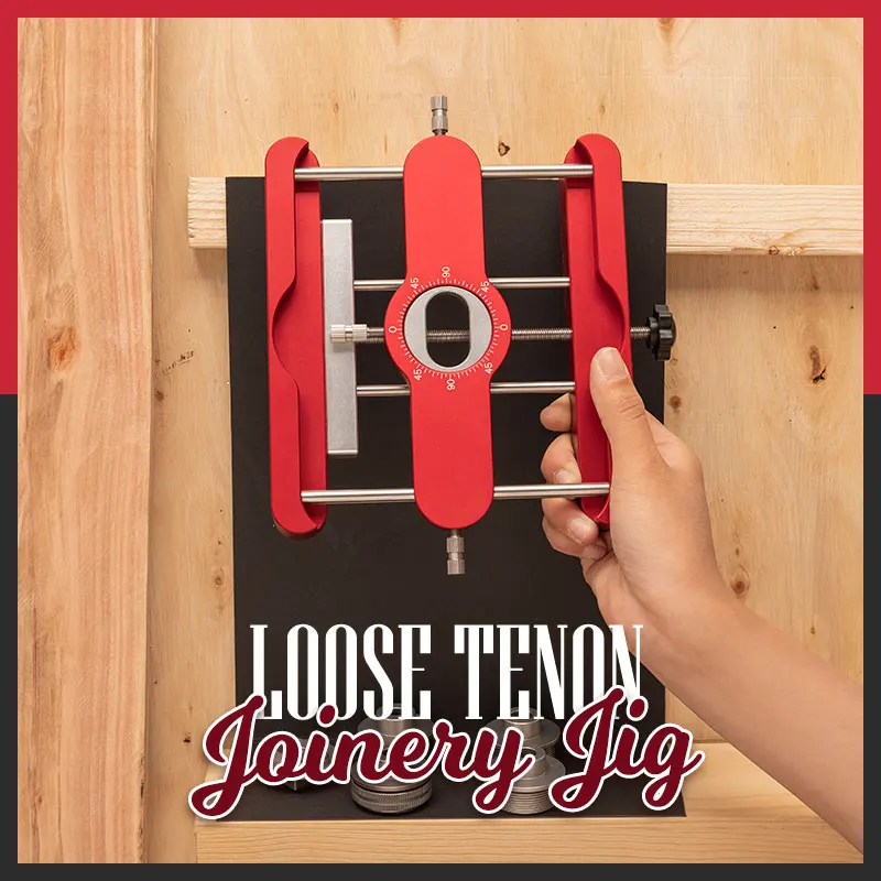 All Metal Precision mortasing Jig Loose Tenon Joinery Jig 2 in 1 Punch Locator Doweling Jig Connector Fastener strumenti per la lavorazione del legno